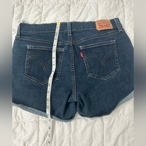 Levi's Dark Blue Jean Shorts for Women CW4616